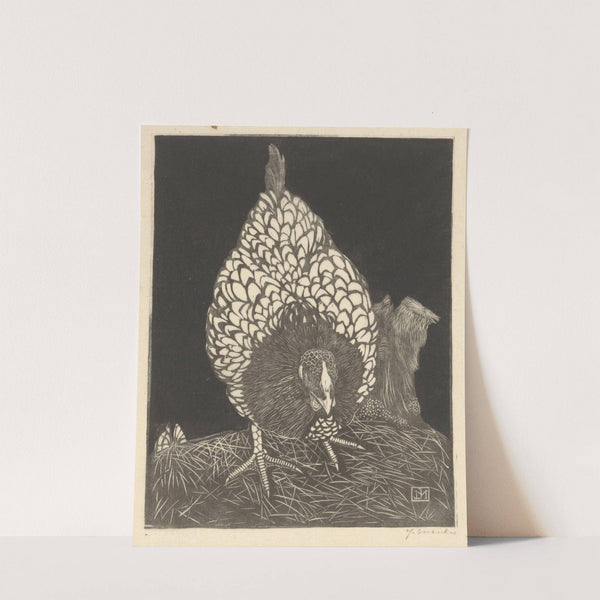 Zilverwyandotte (1917) by Jan Mankes