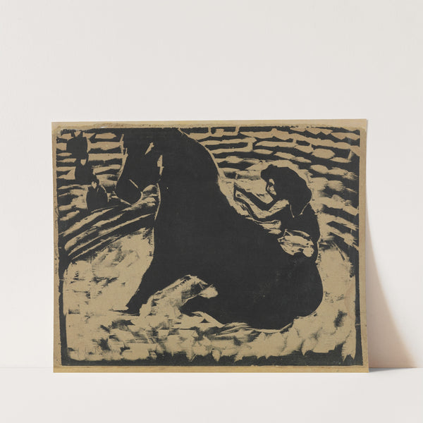 Zirkusreiterin – Artistin auf schwarzem Pony (1909) by Ernst Ludwig Kirchner