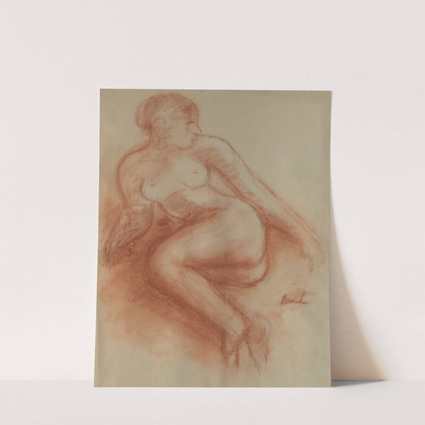 Zittend naakt (1937) by Constant Permeke