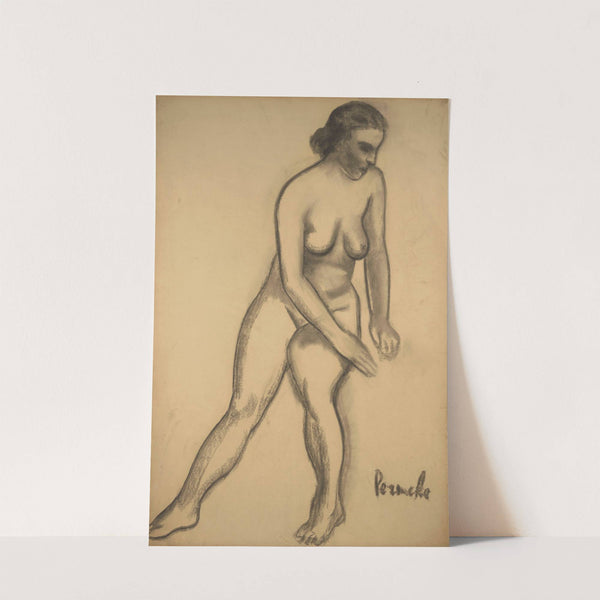 Zittend naakt (1921) by Constant Permeke