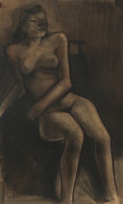 Zittend naakt getiteld ‘Zulma’ (1946)