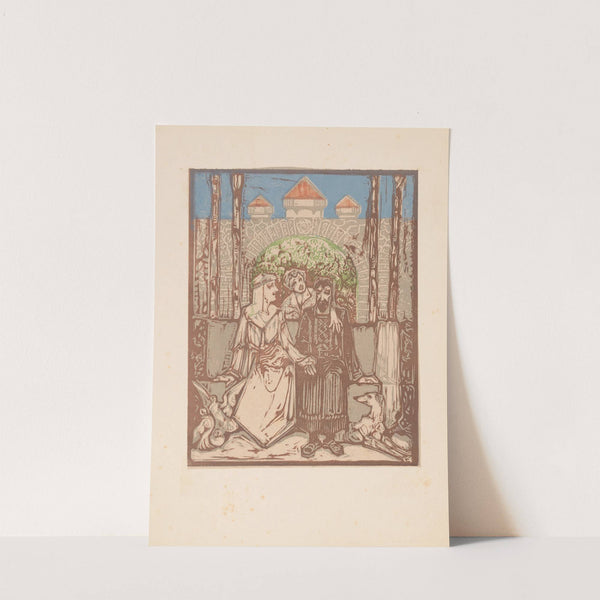 Zittend paar by Bernard Willem Wierink