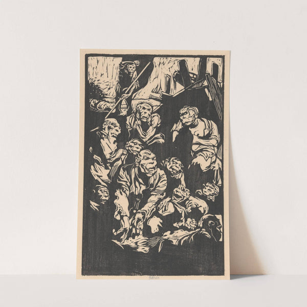 Zittende fantasiewezens by Johannes Josephus Aarts