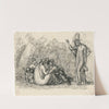 Zittende groep, waarnaast staande vrouw by David Humbert de Superville