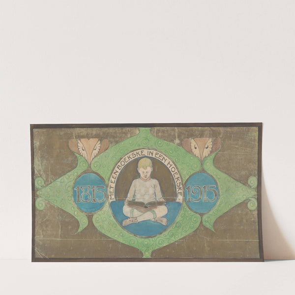 Zittende jongen leest een boek (1915) by Reinier Willem Petrus de Vries