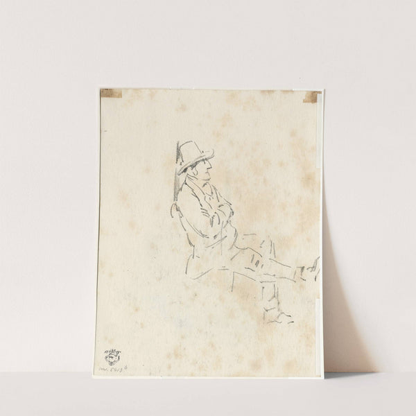 Zittende man by Pieter van Loon