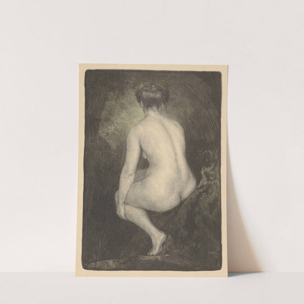 Zittende naakte vrouw (1914) by Simon Moulijn