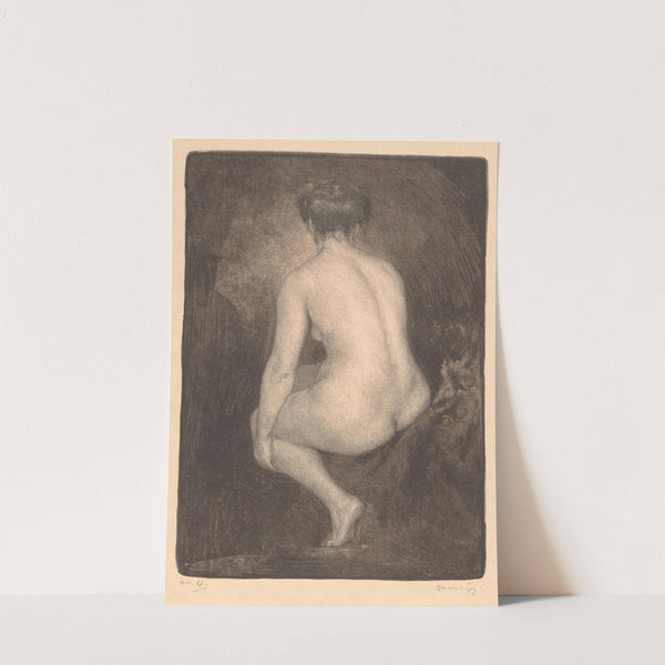 Zittende naakte vrouw (1914) by Simon Moulijn