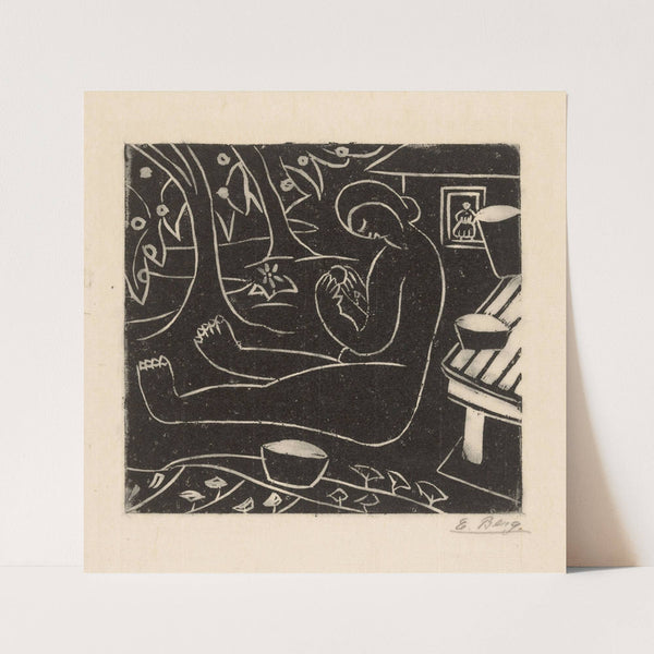 Zittende vrouw (ca. 1912-1931) by Else Berg