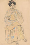 Zittende vrouw à la Japonaise