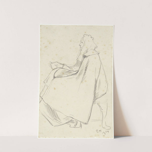 Zittende vrouw met hoofddoek by Richard Nicolaüs Roland Holst