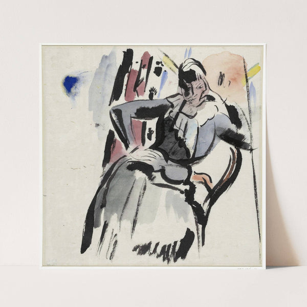 Zittende vrouw (1915) by Rik Wouters