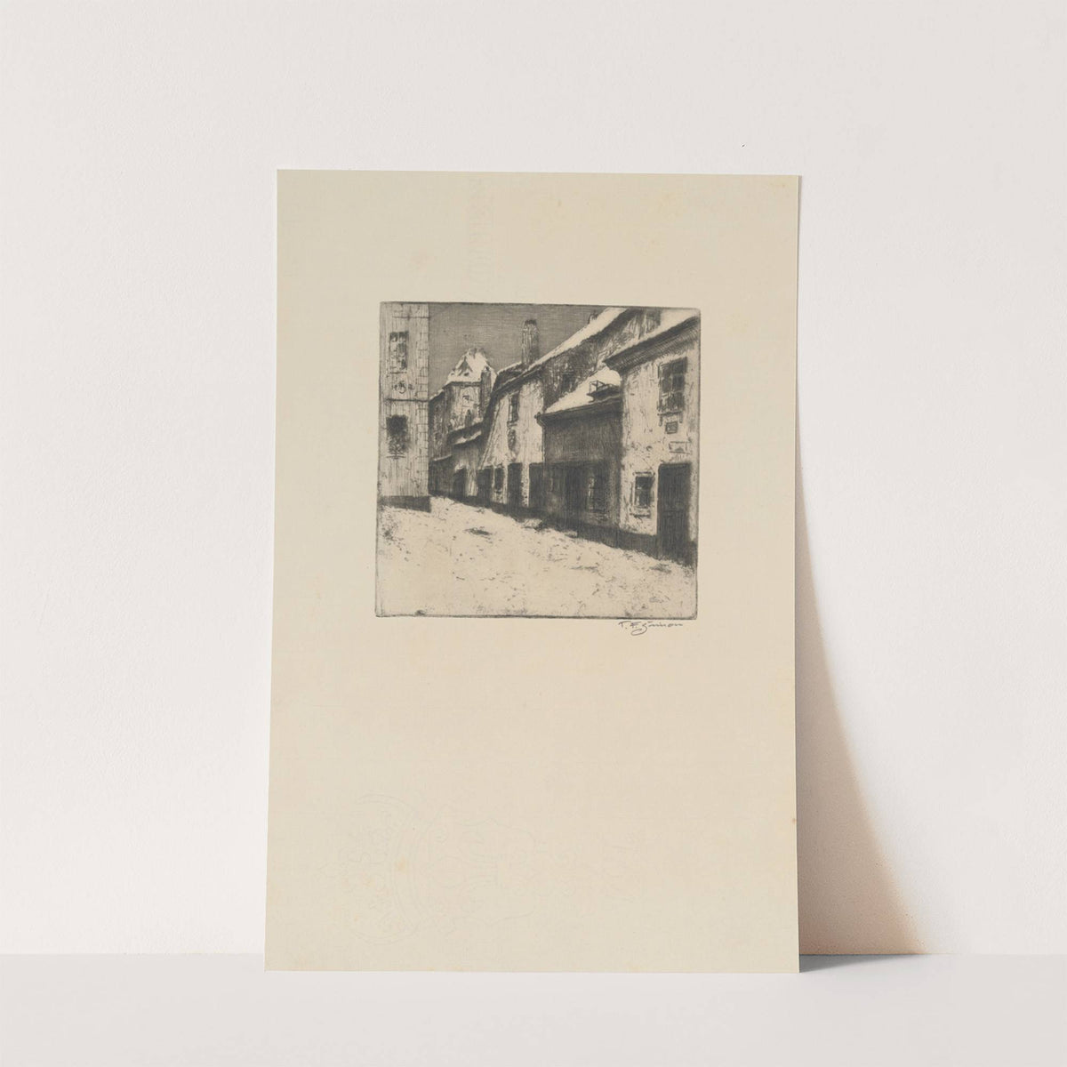 Zlatá Street in the rear of the Royal Castle by Tavík František Šimon