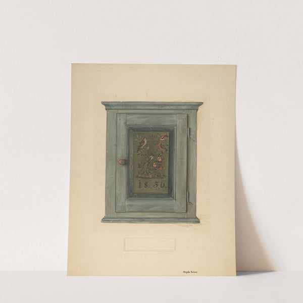 Zoar Blue Bonnet Cabinet by Angelo Bulone