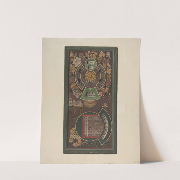 Zoar Calendar by Fritz Boehmer