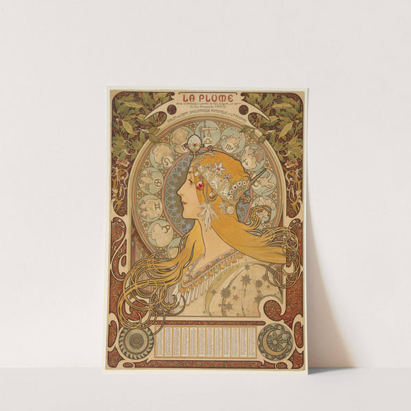 Zodiaque (La Plume) (1896–1897) by Alphonse Mucha