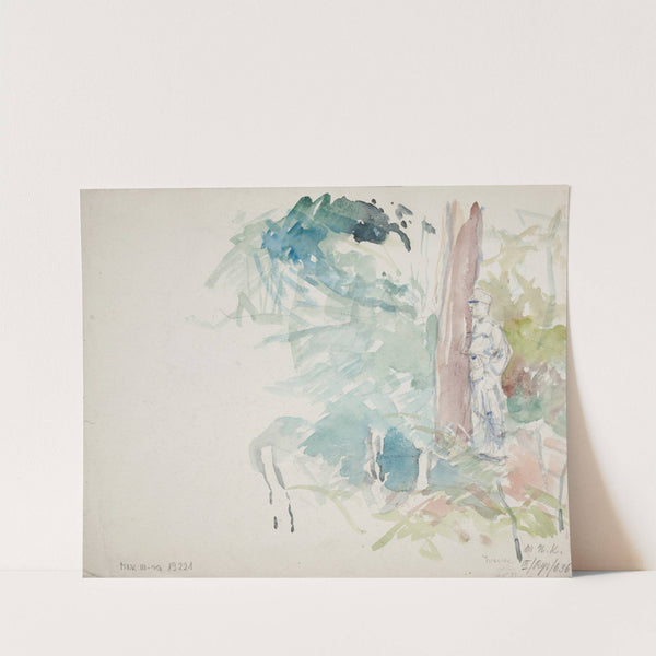 żołnierz stojący przy drzewie (1914-1918) by Ivan Ivanec