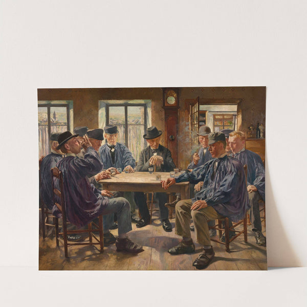 Zondags voor de mis by Léon Frédéric