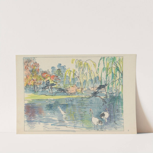 Zoo at Tennoji (1947) by Akamatsu Rinsaku