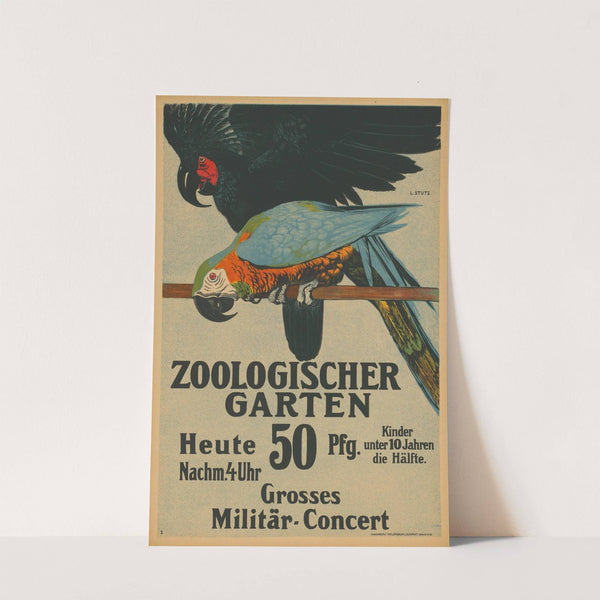 Zoologischer Garten Berlin Heute Nachmittag 4 Uhr Grosses Militär-Concert (1910) by Ludwig Stutz