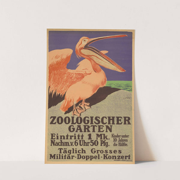Zoologischer Garten Berlin Täglich Grosses Militär-Doppel-Konzert (1914) by Ludwig Stutz