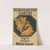 Zoologischer Garten täglich großes Militär- Concert (1910) by Hans Rudi Erdt