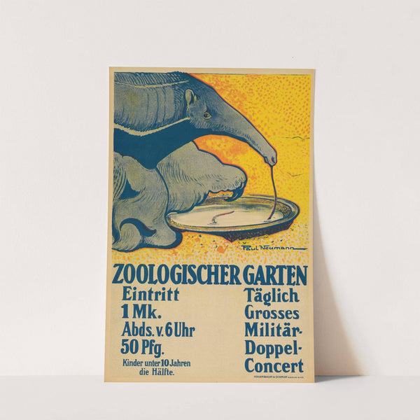 Zoologischer Garten. Täglich Großes Militär-Doppel-Konzert (1910) by Paul Neumann