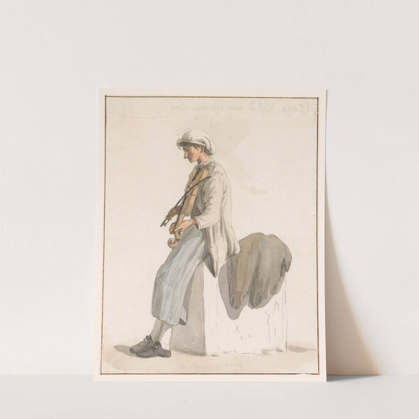 Zoon van kapitein Erié met viool (1778) by Abraham-Louis-Rodolphe Ducros