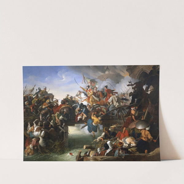 Zrínyi's Charge From The Fortress Of Szigetvár by Johann Peter Krafft