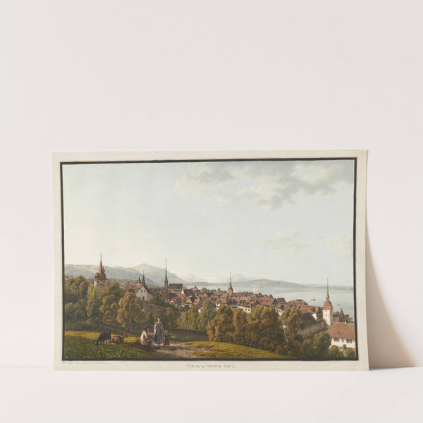 Zug, von Norden by Johann Jakob Biedermann