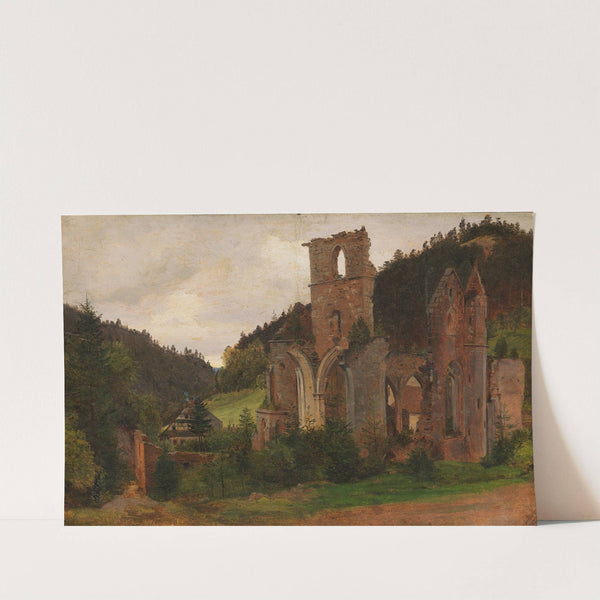 Zugeschrieben – Klosterruine Allerheiligen bei Oppenau im Lierbachtal (Schwarzwald) (1840) by Johann Hermann Carmiencke