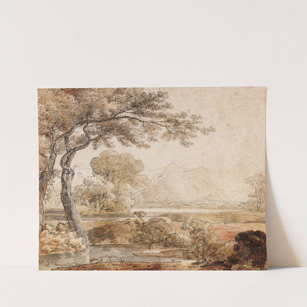 zugeschrieben - Voralpenlandschaft by Johann Georg von Dillis