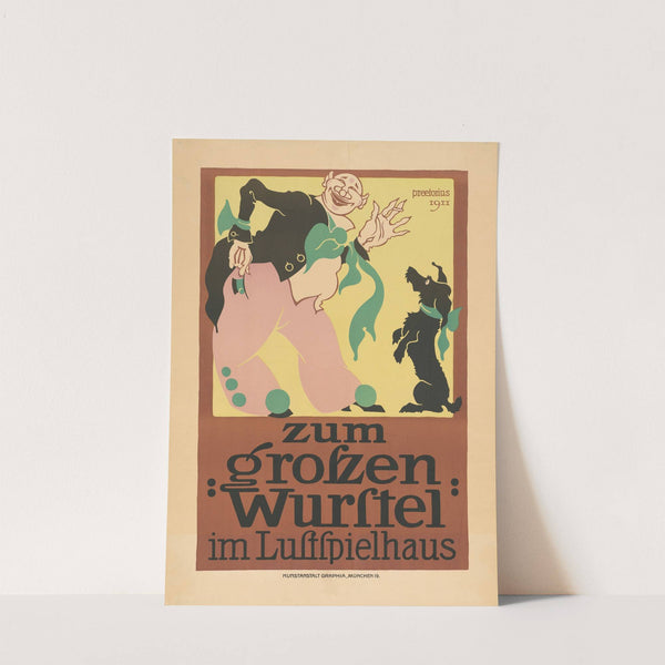 zum großen Wurstel im Lustspielhaus (1911) by Emil Preetorius