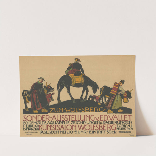 Zum ‘Wolfsberg’. Sonder-Ausstellung Ed. Vallet (1912) by Edouard Vallet