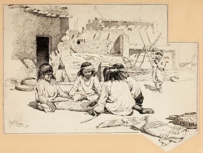 Zuni Children at Play
