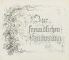 Zur freundlichen Erinnerung 1852