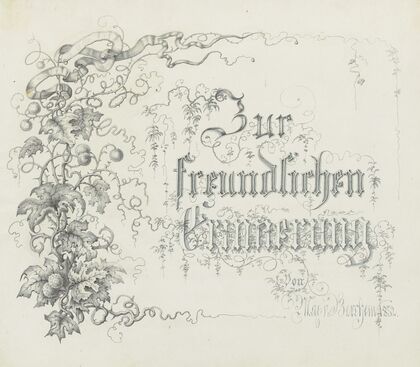 Zur freundlichen Erinnerung 1852