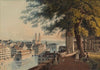Zürich gezeichnet auf dem Lindenhof