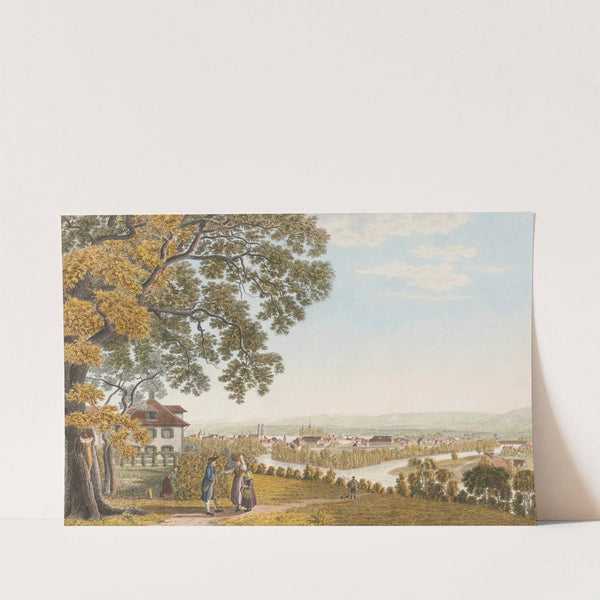 Zürich, von Norden by Johann Jakob Biedermann