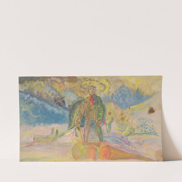 Zvážanie dreva (1930–1939) by Arnold Peter Weisz-Kubínčan