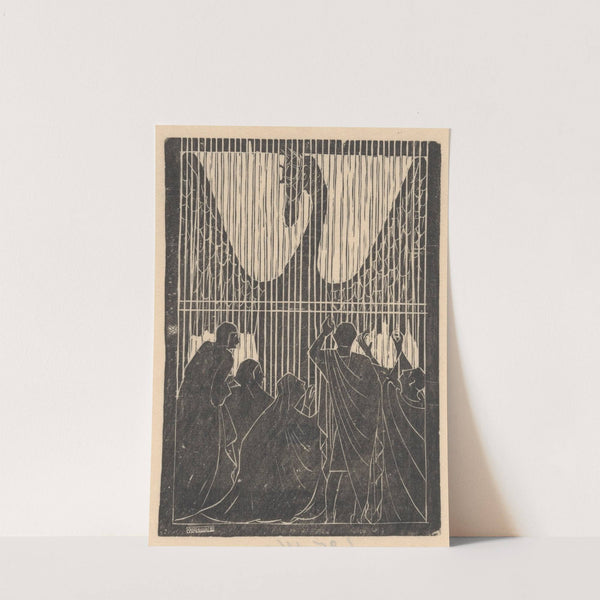 Zwaan achter hek by Mathieu Lauweriks