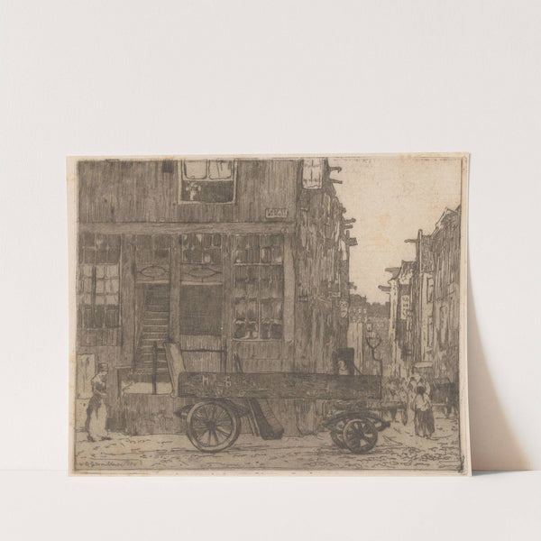 Zwanenburgwal in Amsterdam (1911) by Willem Adrianus Grondhout