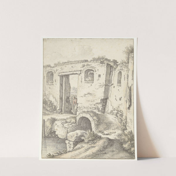 Zwartewaterpoortje te Utrecht by Herman Saftleven