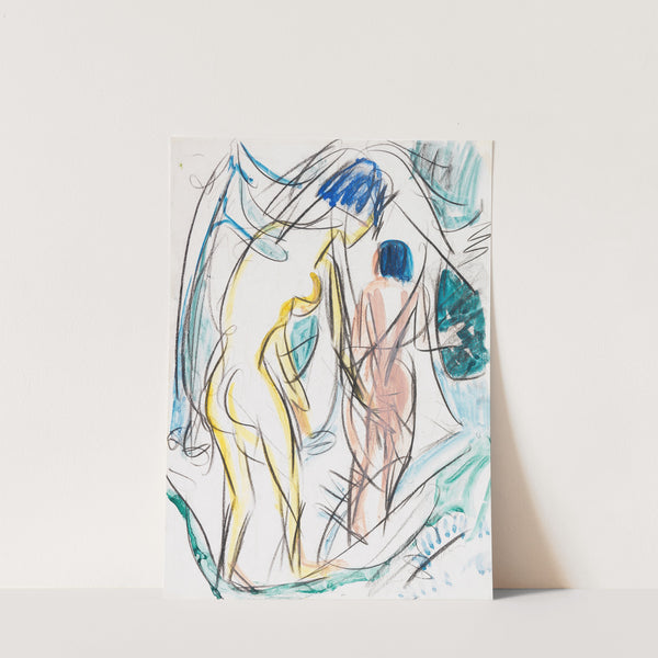 Zwei Akte im Walde (1921) by Ernst Ludwig Kirchner