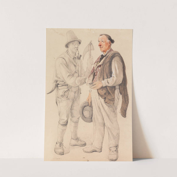 Zwei Arbeiter (Ca. 1830-1860) by Heinrich Marr