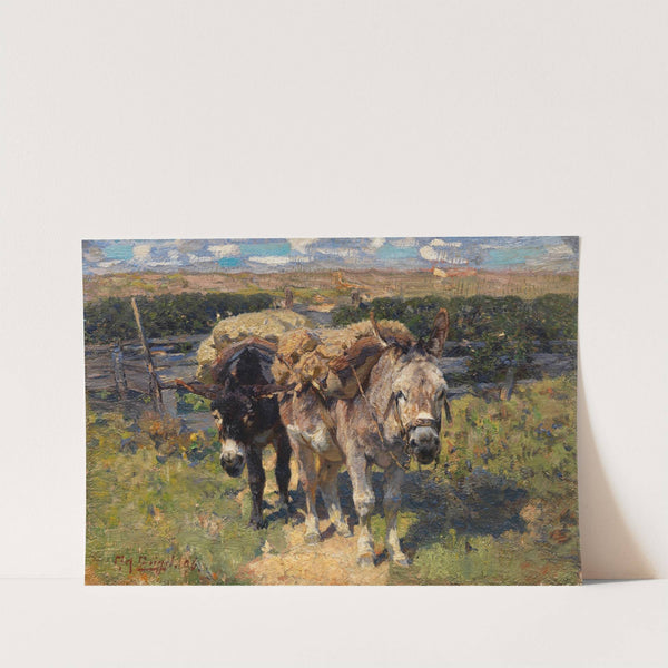 Zwei Esel (1896) by Heinrich Von Zügel