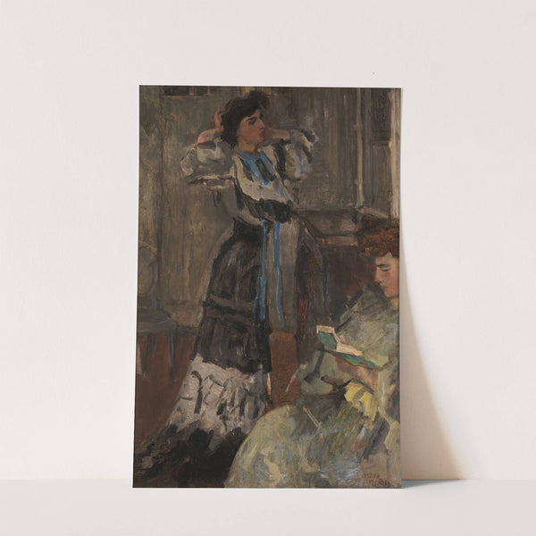 Zwei Frauen im Interieur by Isaac Israëls