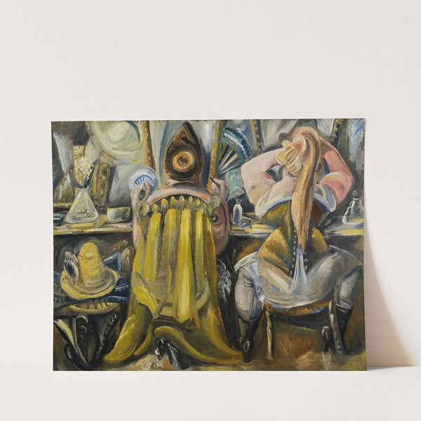 Zwei Frauen in der Garderobe by Paul Kleinschmidt