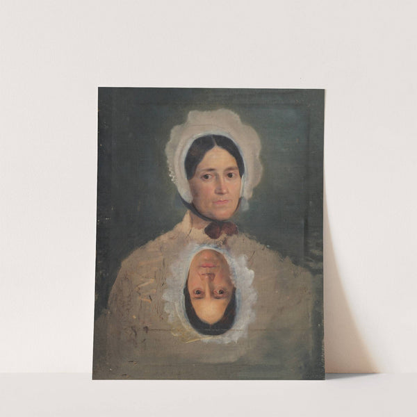 Zwei Frauenkopfstudien by Joseph Hasslwander