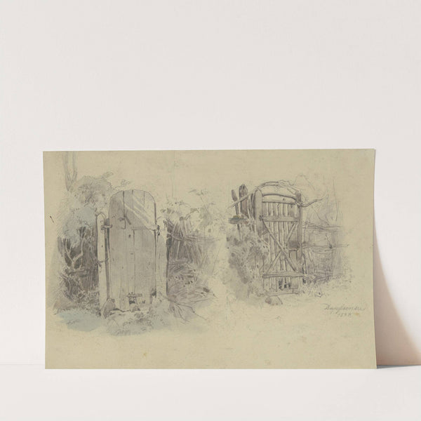 Zwei Gartentore in Dausenau by Jakob Fürchtegott Dielmann